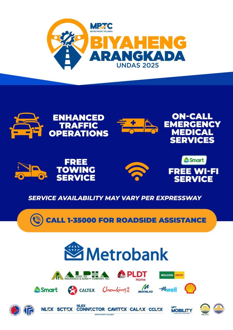 MPTC 'Biyaheng Arangkada' Motorists Assistance Program Undas 2025