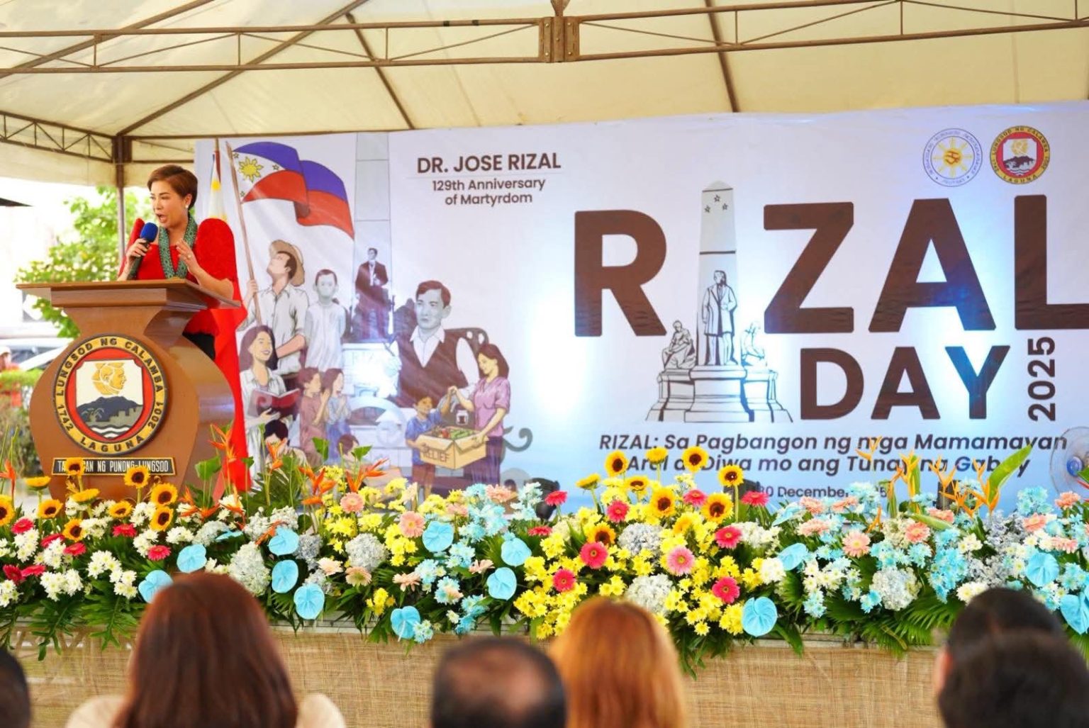 Governor Sol Aragones joins 129th Rizal Day commemoration in Calamba City